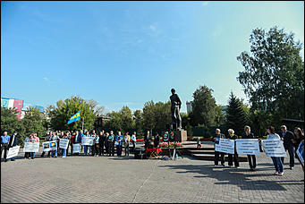 5 сентября 2017 г, Барнаул. Екатерина Смолихина   В Барнауле прошел митинг против "судилища" по громкому уголовному делу