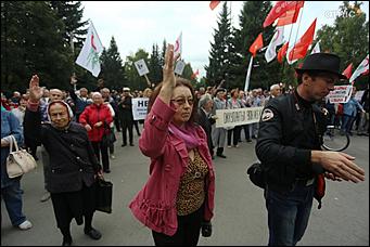 2 сентября 2018 г., Екатерина Смолихина   В гробу увидим эту пенсию: фоторепортаж с митинга против пенсионной реформы