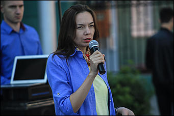 28 августа 2017 г., Барнаул. Екатерина Смолихина   Сохраним "легкие" города: митинг против вырубки деревьев прошел в Барнауле