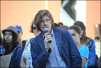 28 августа 2017 г., Барнаул. Екатерина Смолихина   Сохраним "легкие" города: митинг против вырубки деревьев прошел в Барнауле