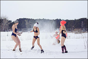 12 февраля 2016 г., Барнаул © фото Николай Батырев   Не робкого десятка. Как проводят выходные барнаульские "моржи"?