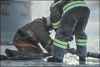 22 январь 2018 г., Барнаул. Екатерина Смолихина   Сгоревший на морозе: что осталось от исторического здания в Барнауле