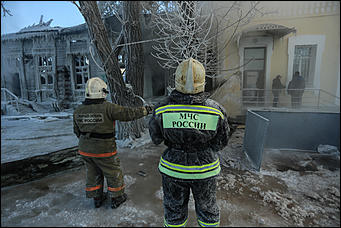 22 январь 2018 г., Барнаул. Екатерина Смолихина   Сгоревший на морозе: что осталось от исторического здания в Барнауле