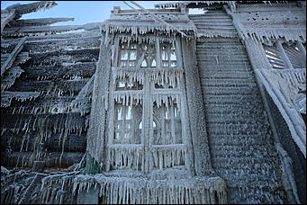 22 январь 2018 г., Барнаул. Екатерина Смолихина   Сгоревший на морозе: что осталось от исторического здания в Барнауле