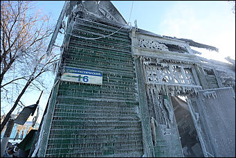 22 январь 2018 г., Барнаул. Екатерина Смолихина   Сгоревший на морозе: что осталось от исторического здания в Барнауле