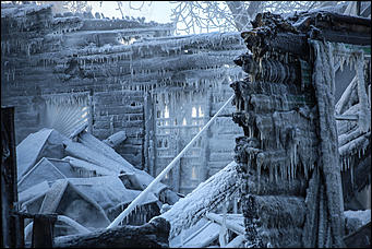 22 январь 2018 г., Барнаул. Екатерина Смолихина   Сгоревший на морозе: что осталось от исторического здания в Барнауле