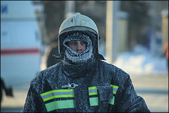 22 январь 2018 г., Барнаул. Екатерина Смолихина   Сгоревший на морозе: что осталось от исторического здания в Барнауле