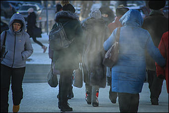 5 декабря 2018 г., Барнаул. Екатерина Смолихина   Тепло ли тебе, девица: Барнаул в условиях экстремальных холодов