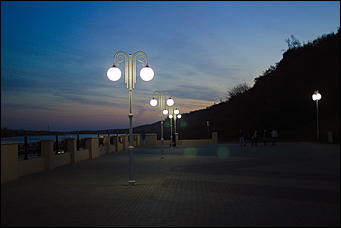 4 октября 2018 г., Барнаул. Екатерина Смолихина   Набережная Барнаула в свете вечерних огней