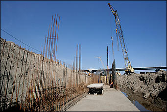 28 сентябрь 2016 г., Барнаул © Амител Вячеслав Мельников   Как строится долгожданная набережная в Барнауле. Фоторепортаж