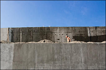 28 сентябрь 2016 г., Барнаул © Амител Вячеслав Мельников   Как строится долгожданная набережная в Барнауле. Фоторепортаж