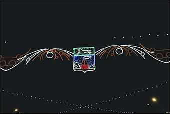 16 декабря 2020 г., Барнаул. Екатерина Смолихина   Светящиеся бокалы, балерины и бык. Как Барнаул принарядился к Новому году