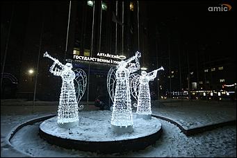 25 декабря 2017 г, Барнаул. Екатерина Смолихина   Сияющая столица: как украсили Барнаул к Новому году