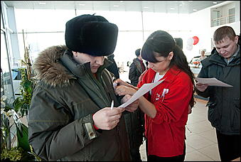 23 февраля 2011 г., Барнаул   Презентация обновленного NISSAN X-trail от официального дилера Nissan в Алтайском крае Автоцентра АНТ.