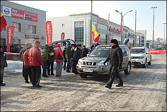 23 февраля 2011 г., Барнаул   Презентация обновленного NISSAN X-trail от официального дилера Nissan в Алтайском крае Автоцентра АНТ.