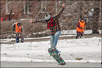 28 ноябрь 2016 г., Барнаул © Амител Вячеслав Мельников   "А зима будет большая". Каким выдался ноябрь в этом году. Фоторепортаж 
