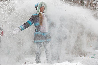 28 ноябрь 2016 г., Барнаул © Амител Вячеслав Мельников   "А зима будет большая". Каким выдался ноябрь в этом году. Фоторепортаж 