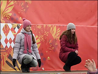    Репетиция проведения эстафеты олимпийского огня в Барнауле