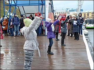    Репетиция проведения эстафеты олимпийского огня в Барнауле