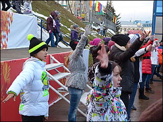    Репетиция проведения эстафеты олимпийского огня в Барнауле