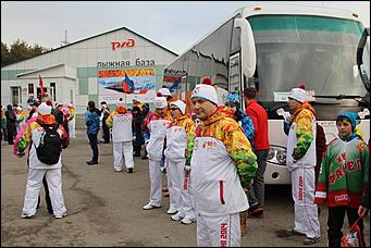    Олимпийский огонь в Барнауле 