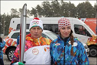    Олимпийский огонь в Барнауле 