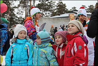    Олимпийский огонь в Барнауле 