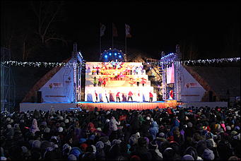    Олимпийский огонь в Барнауле 