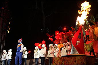    Олимпийский огонь в Барнауле 