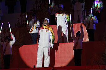    Олимпийский огонь в Барнауле 