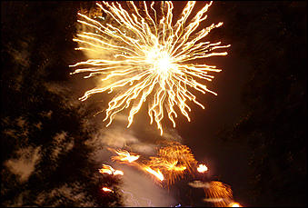 30 августа 2008 г., Барнаул   Праздничный фейерверк "С Днем рождения Барнаул"