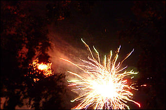 30 августа 2008 г., Барнаул   Праздничный фейерверк "С Днем рождения Барнаул"