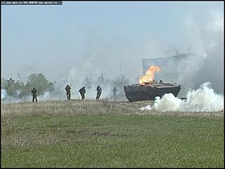    Показательные выступления бронетанковой техники и авиашоу