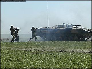    Показательные выступления бронетанковой техники и авиашоу