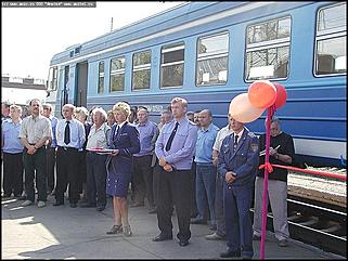    Торжественный пуск новых электропоездов