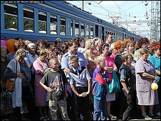    Торжественный пуск новых электропоездов