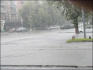    Ливень в Барнауле
