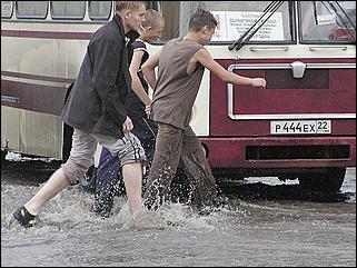    Ливень в Барнауле