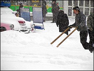    Снегопад в Барнауле
