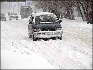    Снегопад в Барнауле