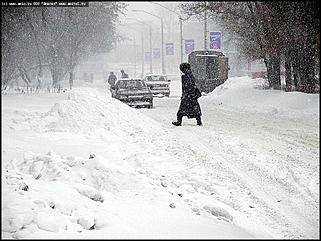    Снегопад в Барнауле