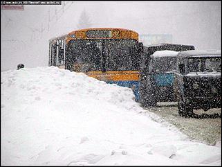   Снегопад в Барнауле