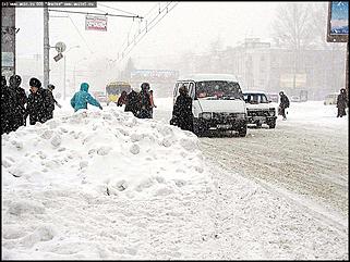    Снегопад в Барнауле