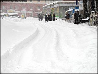    Снегопад в Барнауле