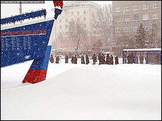    Снегопад в Барнауле