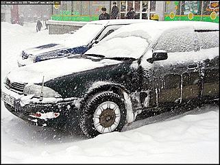    Снегопад в Барнауле