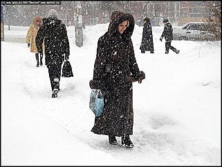    Снегопад в Барнауле