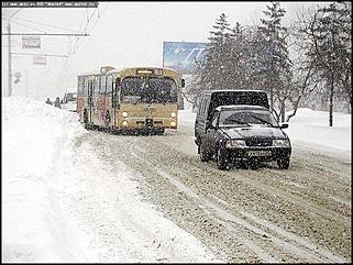    Снегопад в Барнауле