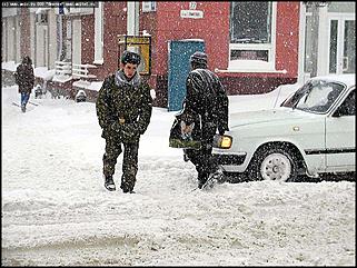    Снегопад в Барнауле