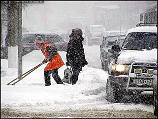    Снегопад в Барнауле